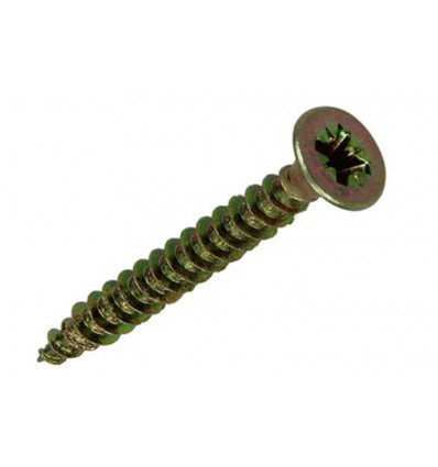 SPAANPLAATSCHROEF VZ KOP GEELVERZ. 35ST 4,5 X 40 MM