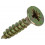 SPAANPLAATSCHR VZ KOP GEELVERZ.18 ST 5,0 X 25 MM