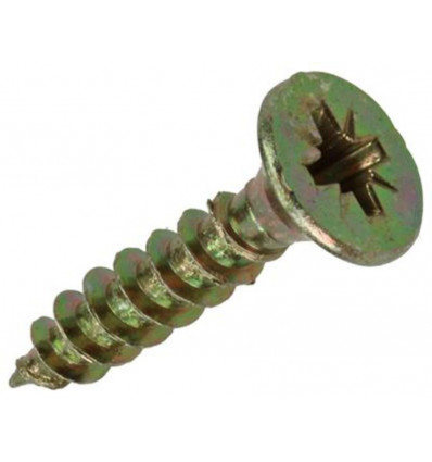 SPAANPLAATSCHR VZ KOP GEELVERZ.18 ST 5,0 X 25 MM