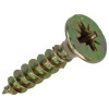SPAANPLAATSCHR VZ KOP GEELVERZ.18 ST 5,0 X 25 MM
