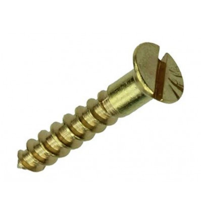 HOUTSCHROEF VERZONKEN KOP MESSING 11ST 3,5 X 20 MM