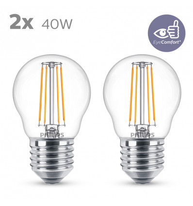 LED classic 40W P45 E27 WW CL ND 2PF/6