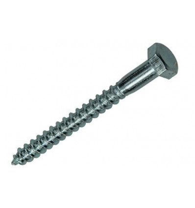 HOUTDRAADBOUT STAAL VERZINKT 13 ST 8 X 80 MM