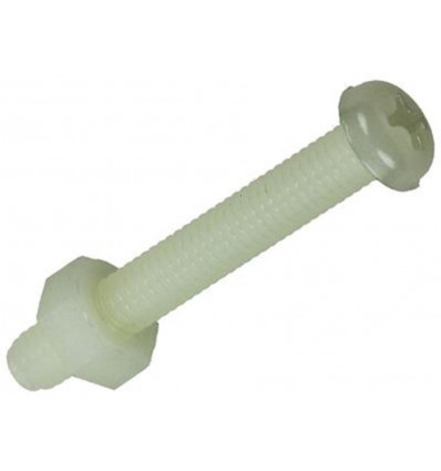 METAALSCHROEF CYL. KOP+MOER NYLON 6 ST M4 X 30 MM