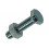TAPBOUT+MOER STAAL VERZINKT 13 ST M6 X 25 MM