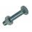 TAPBOUT + MOER STAAL VERZINKT 12 ST M6 X 30 MM