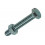 TAPBOUT+MOER STAAL VERZINKT 4 ST M8 X 50 MM