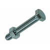 TAPBOUT+MOER STAAL VERZINKT 4 ST M8 X 50 MM