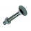 HOUTBOUT + MOER STAAL VERZINKT 11 ST M5 X 30 MM