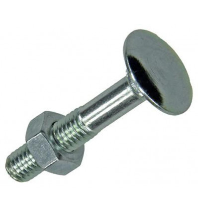 HOUTBOUT + MOER STAAL VERZINKT 7 ST M6 X 35 MM