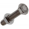 TAPBOUT+MOER ROESTVRIJSTAAL 10 ST M4X20