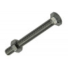 TAPBOUT+MOER ROESTVRIJSTAAL 3 ST M6X50