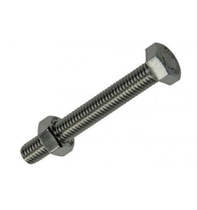 TAPBOUT+MOER ROESTVRIJSTAAL 2 ST M8X60