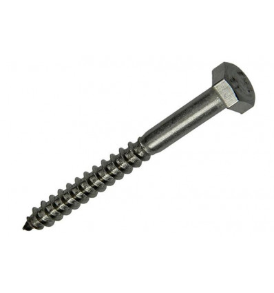 HOUTDRAADBOUT ROESTVRIJSTAAL 10 ST 6 X 60 MM
