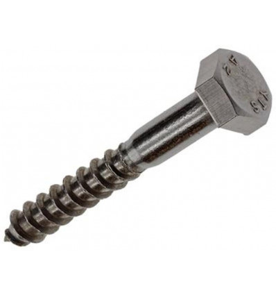 HOUTDRAADBOUT ROESTVRIJSTAAL 2 ST 10 X 70 MM