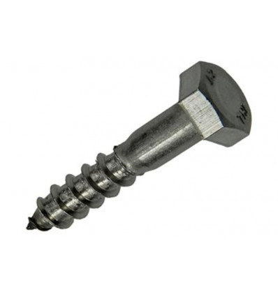 HOUTDRAADBOUT ROESTVRIJSTAAL 3 ST 8 X 40 MM