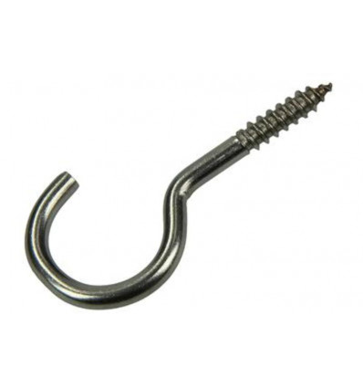 SCHROEFHAAK ROESTVRIJSTAAL 2 ST 5,0X40 MM