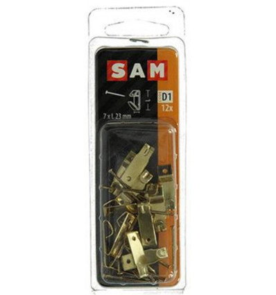 KADERHAAK STAAL VERMESSINGD 12 ST 7 X 23 MM
