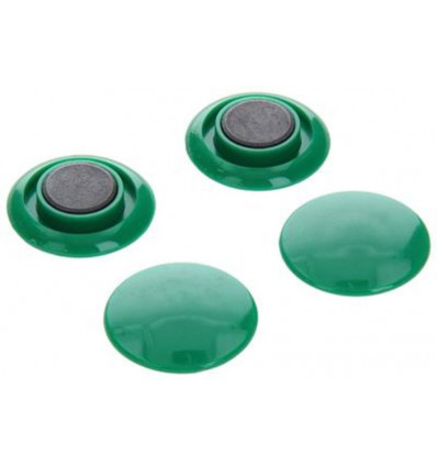 BORDMAGNEET KUNSTSTOF GROEN 4 ST 30 MM