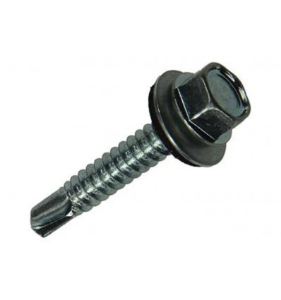 ZELFBOR.SCHROEF ZESKT KOP EPDM-VZ 100ST 6,3x38
