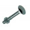 HOUTBOUT + MOER VERZINKT 28 ST M6 x 40 MM