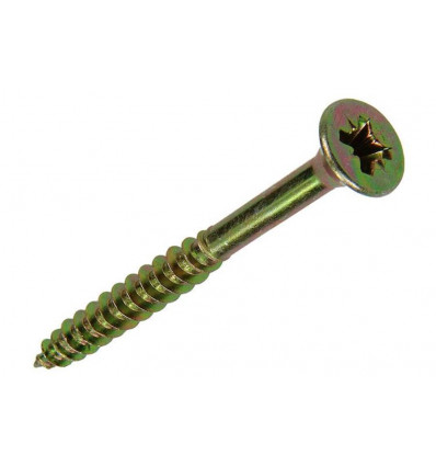 SPAANPLAATSCHROEF VZ KOP GEEL VZ 100 ST 6,0 x 70 MM