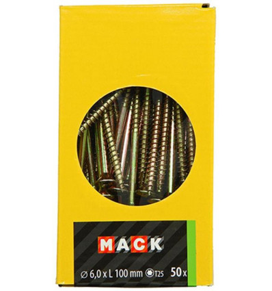 SPAANPLAATSCHROEF VZ KP-ZELFB.GVZ 50 ST 6,0 x 100 M