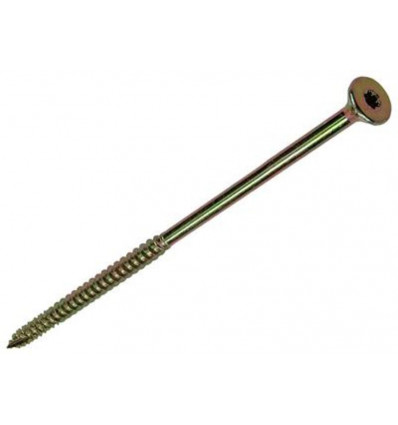 spaanplaatschroef vz kop geelverz zelfb 6x140mm