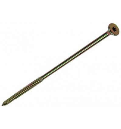 spaanplaatschroef vz kop geelverz zelfb 6x160mm