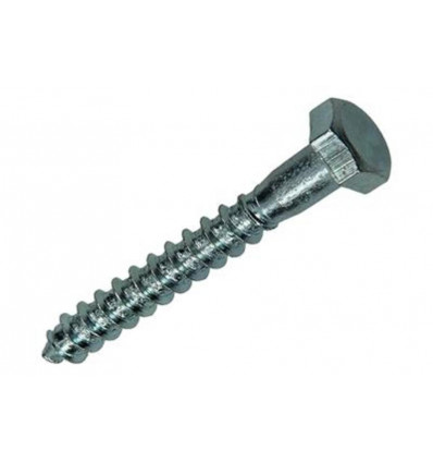 houtdraaibout staal verzinkt 100st 8.0 x60mm