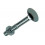 houtbout + moer verzinkt 150st 6.0 x 40 mm