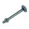 houtbout + moer verzinkt 100st 6.0 x 60 mm