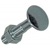 houtbout + moer verzinkt 100st 8.0 x 40 mm