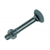 houtbout + moer verzinkt 075st 8.0 x 60 mm