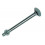 houtbout + moer verzinkt 050st 8.0 x 100mm
