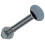 houtbout + moer verzinkt 050st 10.0 x 80 mm