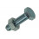 tapbout + moer verzinkt 100st 8 x 30 mm