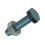 tapbout + moer verzinkt 050st 10 x40 mm
