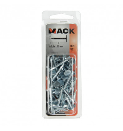 SCHALIENAGEL STAAL VERZ 3.0x25mm