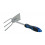 hak met drietand met korte steel