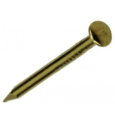 NAGEL PLATTE KOP MESSING 18 GR 1,2 X 20 MM