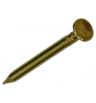 NAGEL PLATTE KOP MESSING 20 GR 1,5 X 20 MM