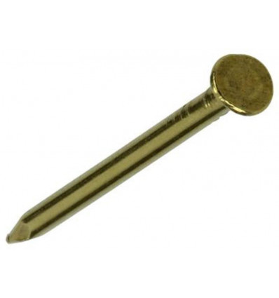 NAGEL PLATTE KOP MESSING 20 GR 1,6 X 25 MM