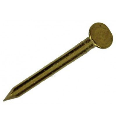 NAGEL PLATTE KOP MESSING 100 GR 1,2 X 20 MM