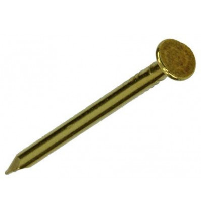 NAGEL PLATTE KOP MESSING 100 GR 1,6 X 25 MM