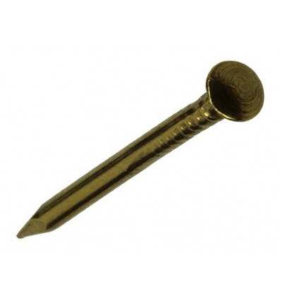 NAGEL BOLLE KOP MESSING 20 GR 1,2 X 20 MM