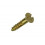 HOUTSCHROEF VERZONKEN KOP MESSING 12ST 2,5 X 12 MM