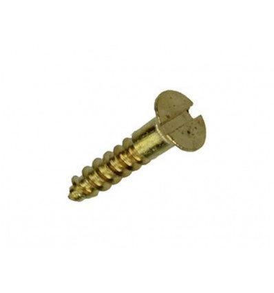 HOUTSCHROEF VERZONKEN KOP MESSING 12ST 2,5 X 12 MM