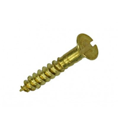 HOUTSCHROEF VERZONKEN KOP MESSING 11ST 2,5 X 16 MM