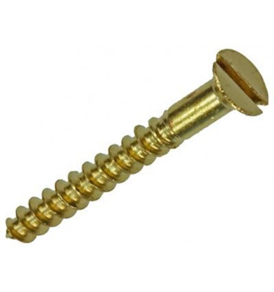 HOUTSCHROEF VERZONKEN KOP MESSING 11ST 3,0 X 25 MM